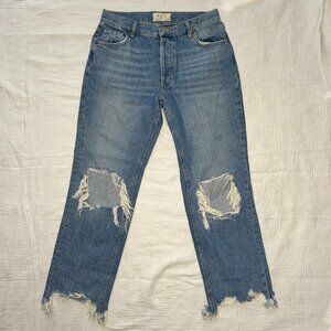 FREE PEOPLE We The Free Distressed Denim Jeans SIZE 27